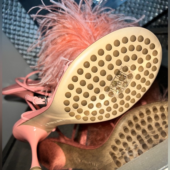 Bottega Veneta Feather Dot Sandals in flamingo - Picture 6 of 8